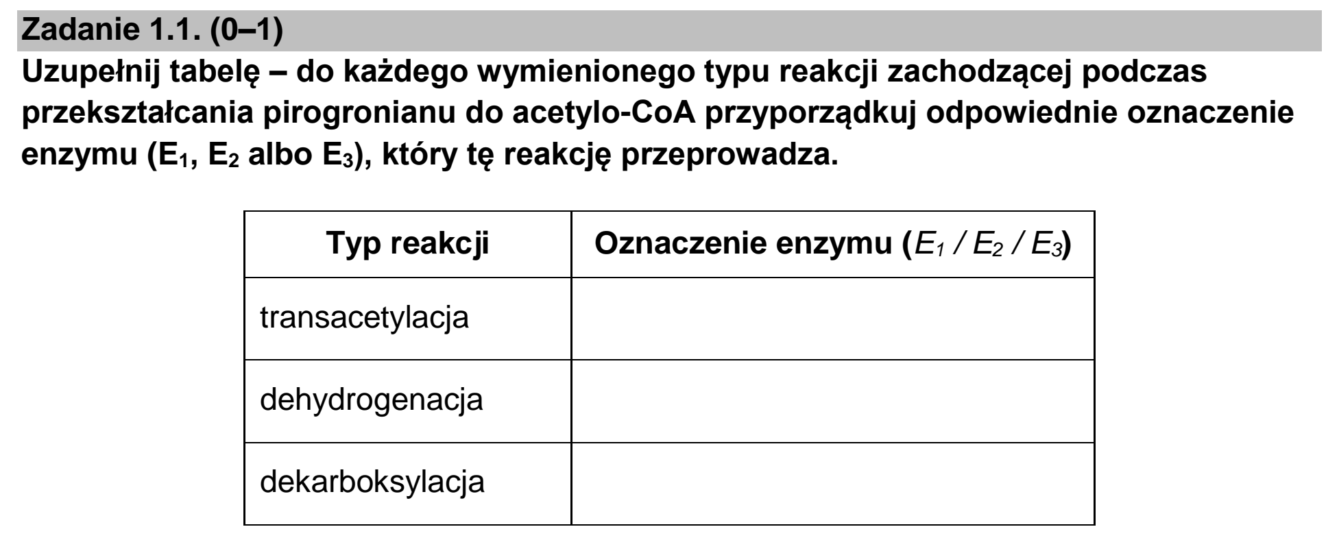 Matura, maj 2023, zadanie 1.1