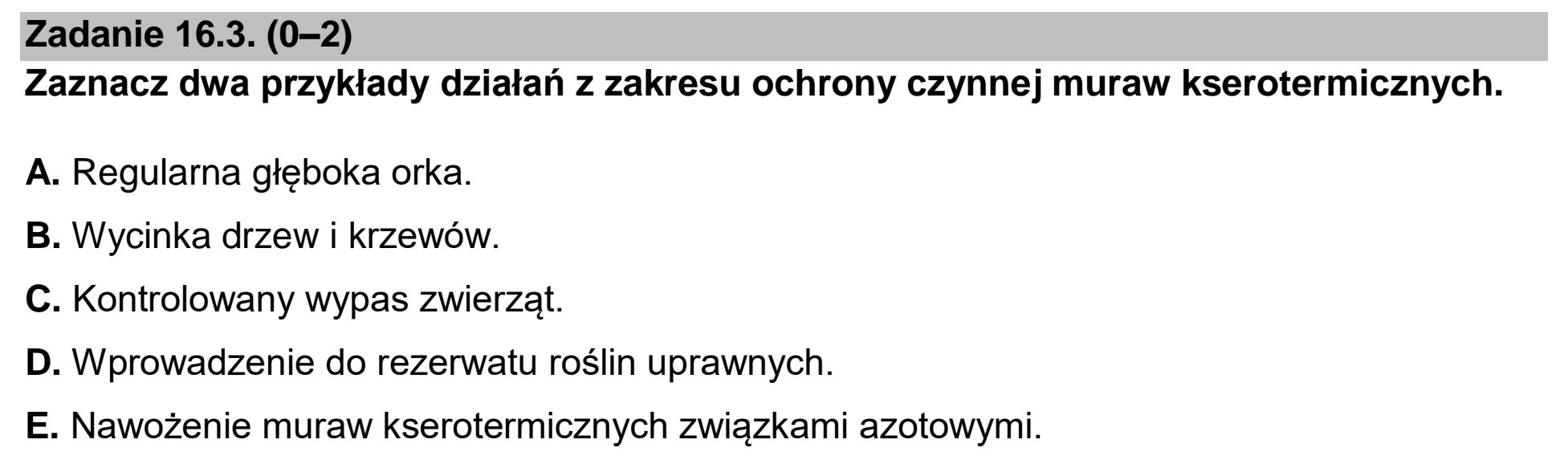 Matura, maj 2023, zadanie 16.3