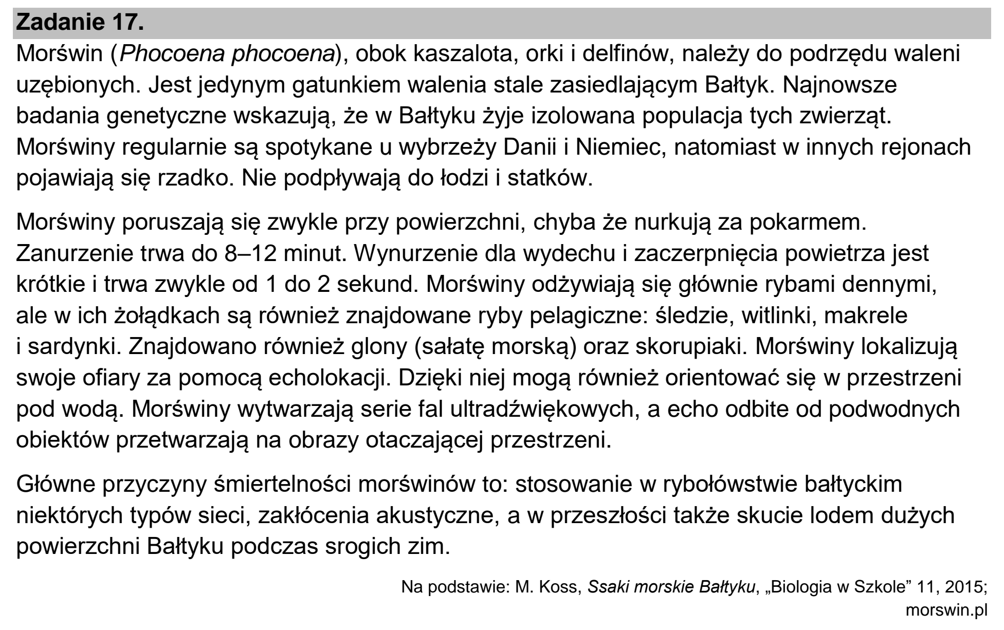Matura, maj 2023, wstęp zadania 17
