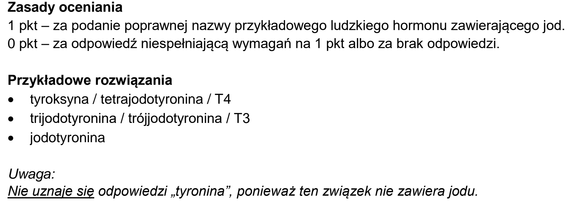 Matura, maj 2024, odpowiedź do zadania 13.1