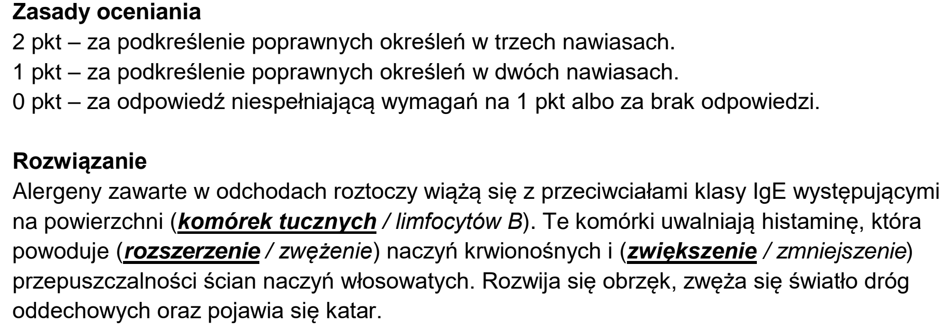 Matura, maj 2024, odpowiedź do zadania 14.2