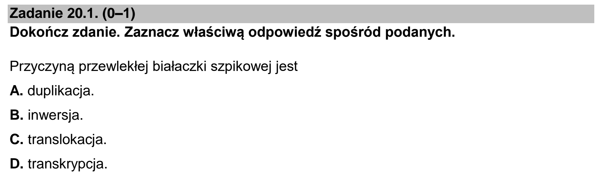Matura, maj 2024, zadanie 20.1