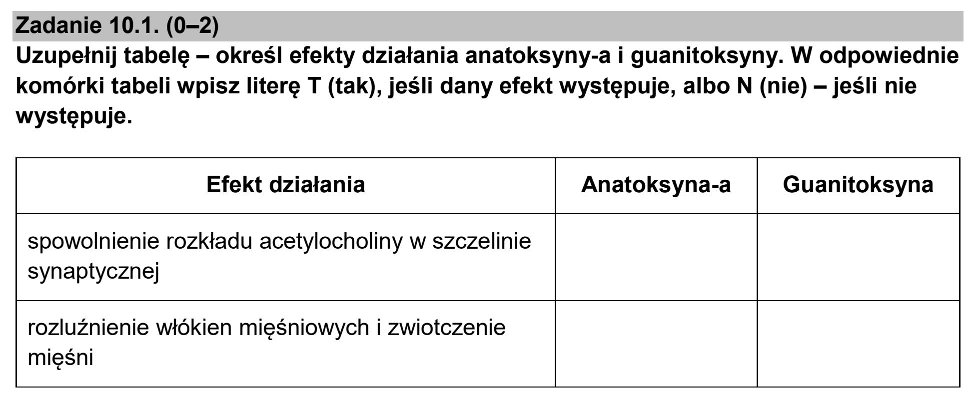 Matura, maj 2025, zadanie 10.1