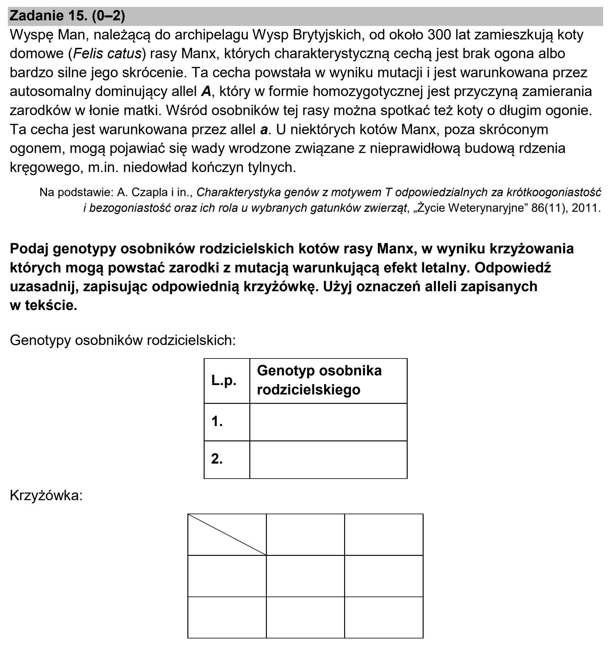 Matura, maj 2025, zadanie 15
