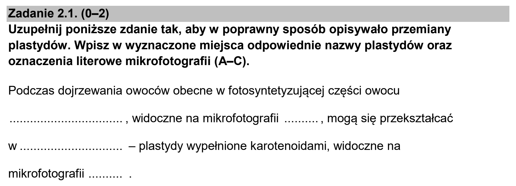 Matura, maj 2025, zadanie 2.1