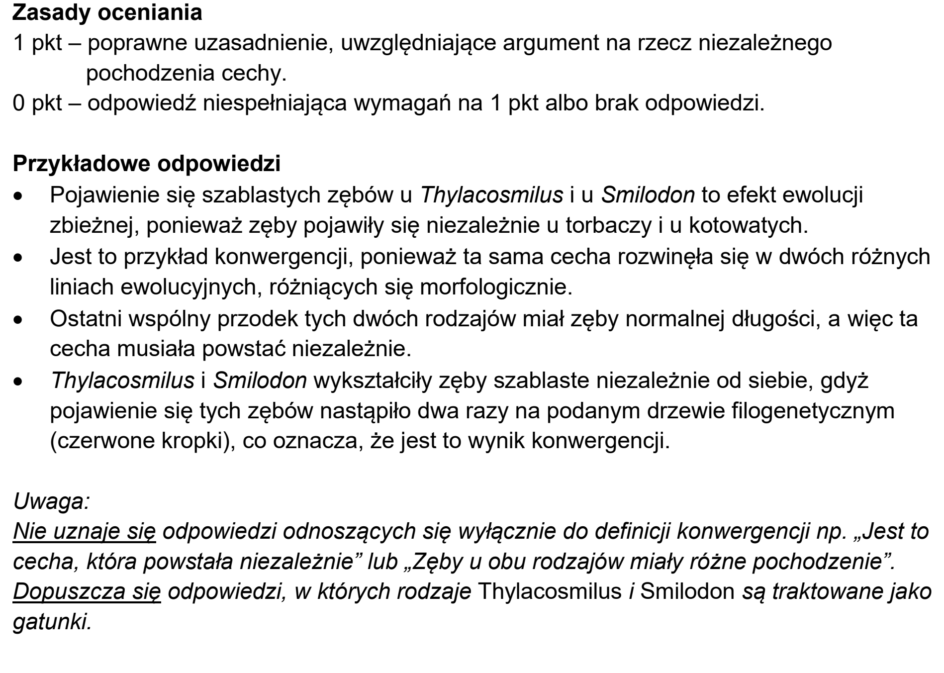 Matura, maj 2026, odpowiedź do zadania 20.1