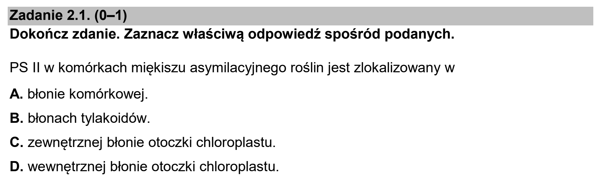 Matura, maj 2026, zadanie 2.1