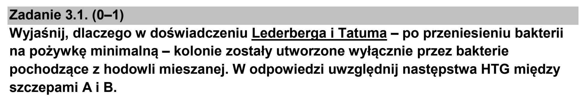 Matura, maj 2026, zadanie 3.1