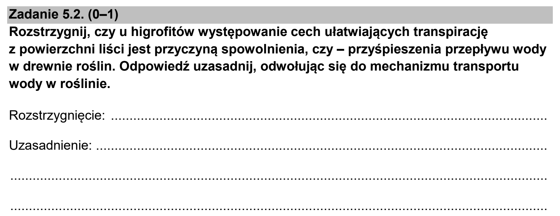 Matura, maj 2026, zadanie 5.2