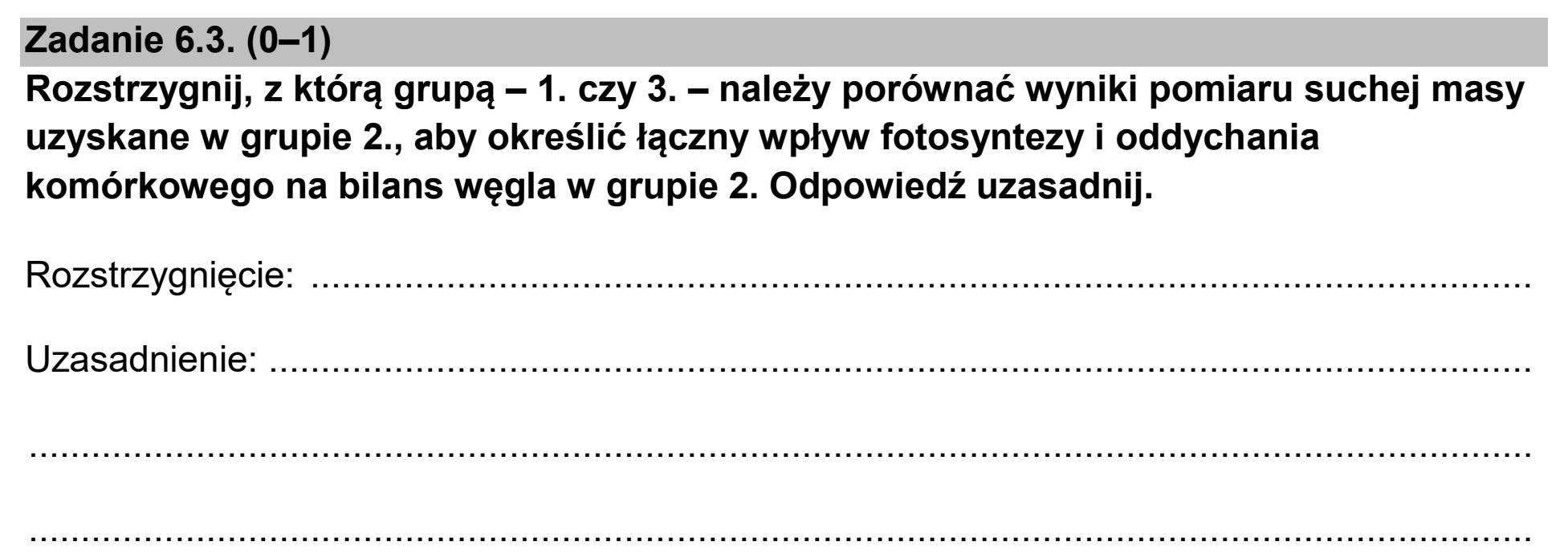 Matura, maj 2026, zadanie 6.3