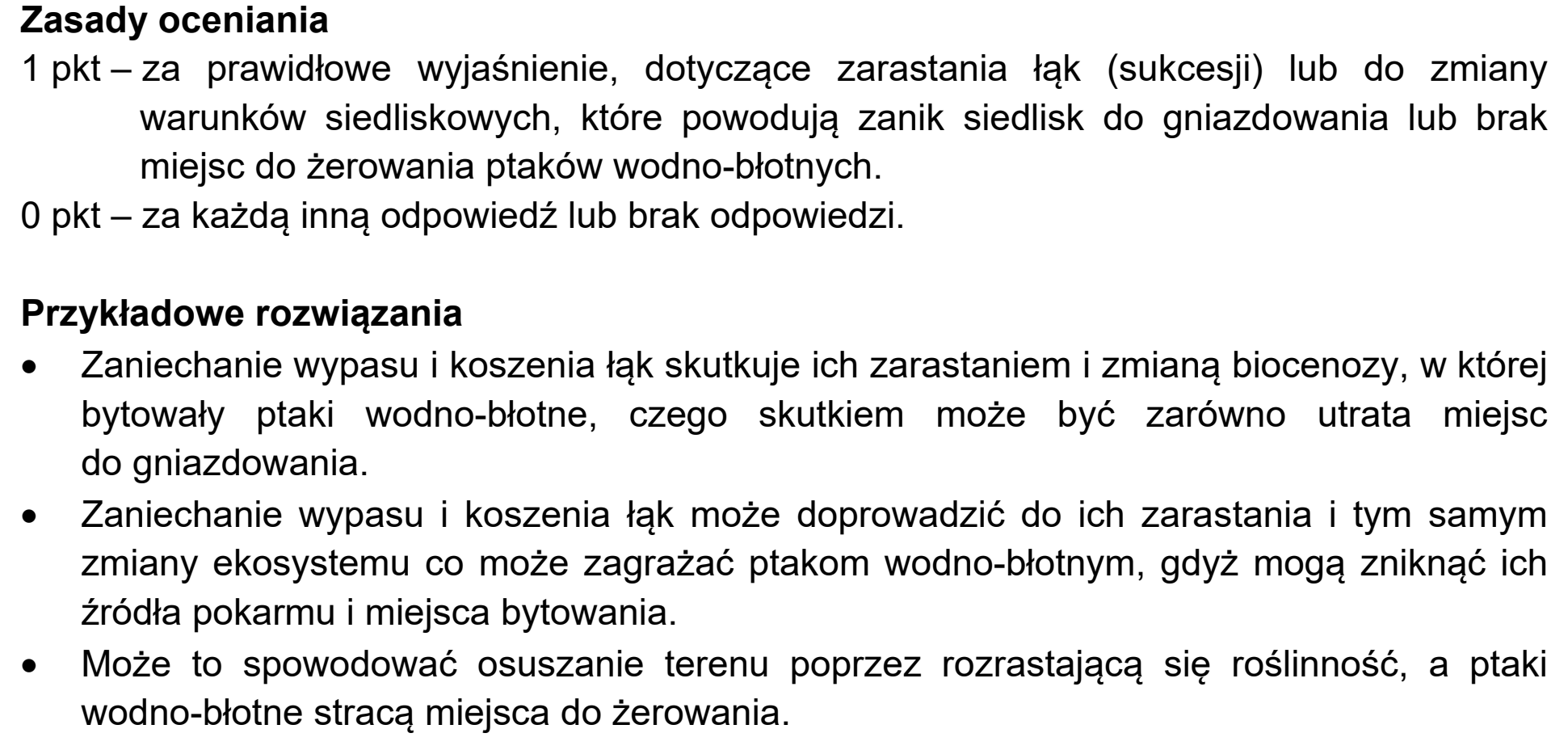 Matura próbna, marzec 2021, odpowiedź do zadania 22, fragment 1