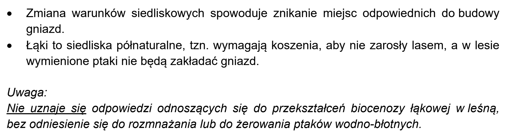 Matura próbna, marzec 2021, odpowiedź do zadania 22, fragment 2