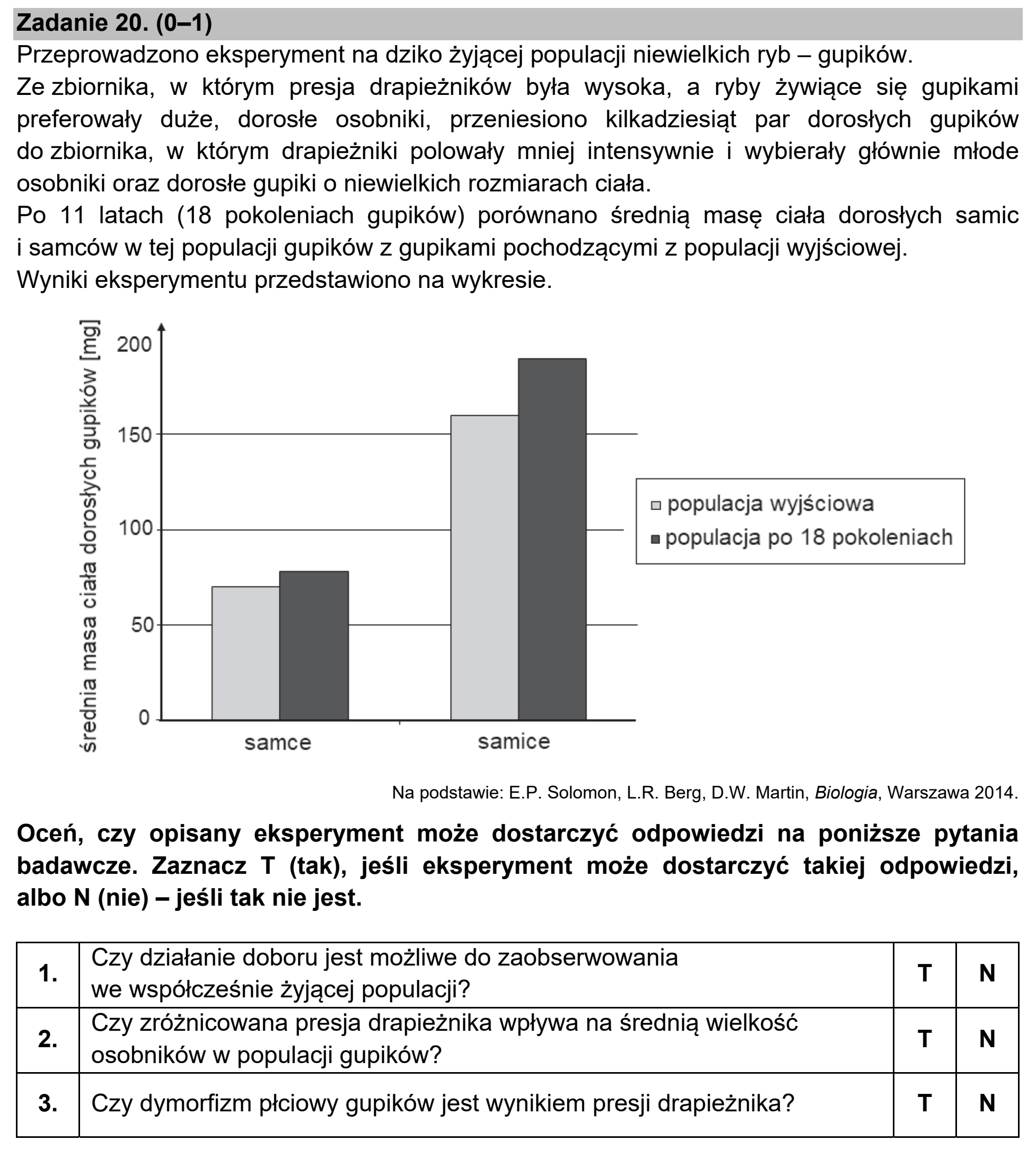 Matura próbna, marzec 2021, podgląd zadania 20