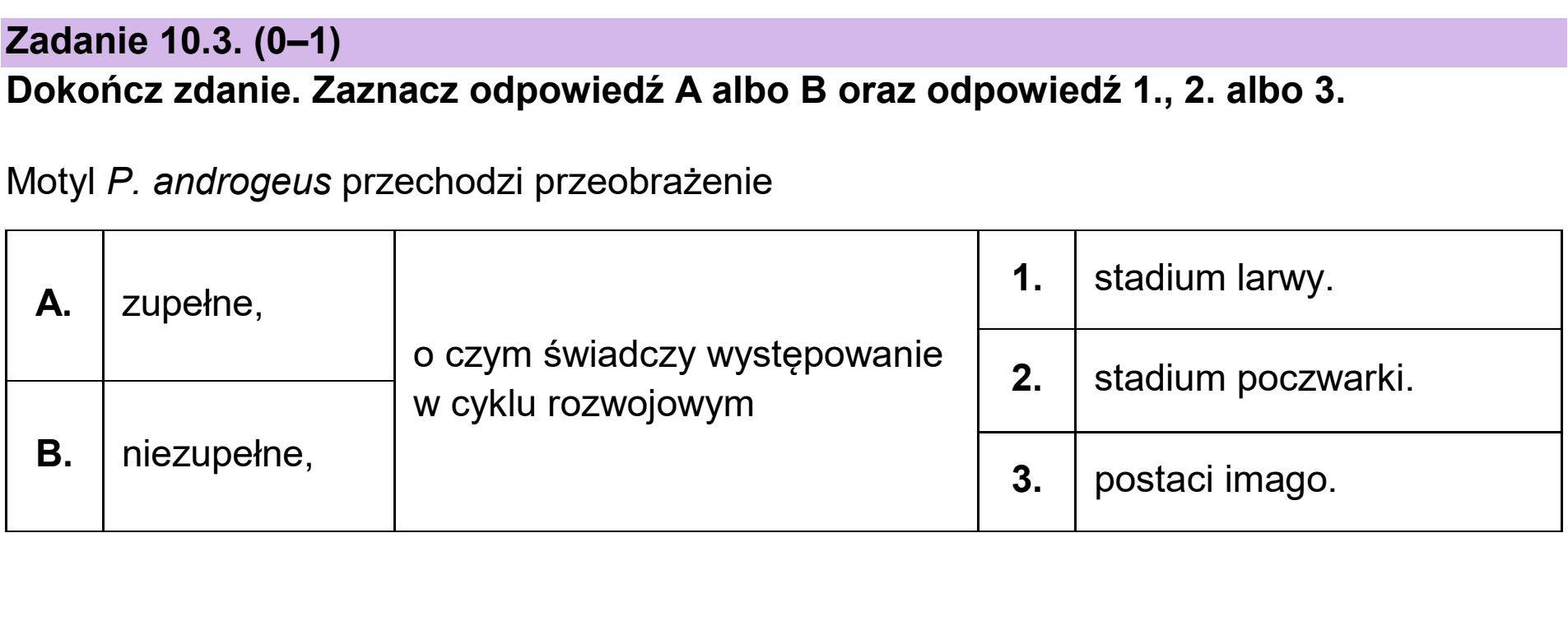 Matura dodatkowa, czerwiec 2024, zadanie 10.3