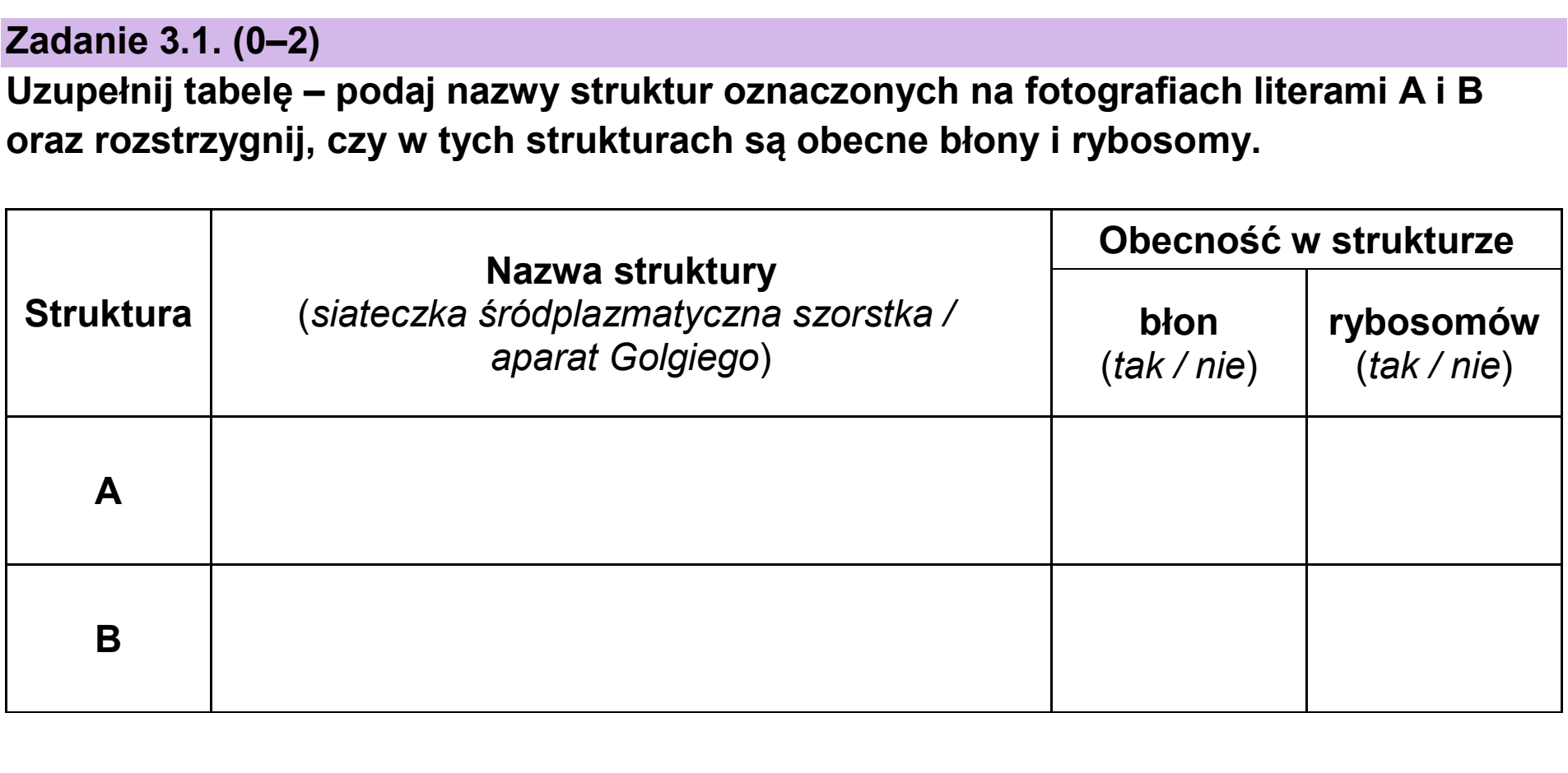 Matura dodatkowa, czerwiec 2025, zadanie 3.1