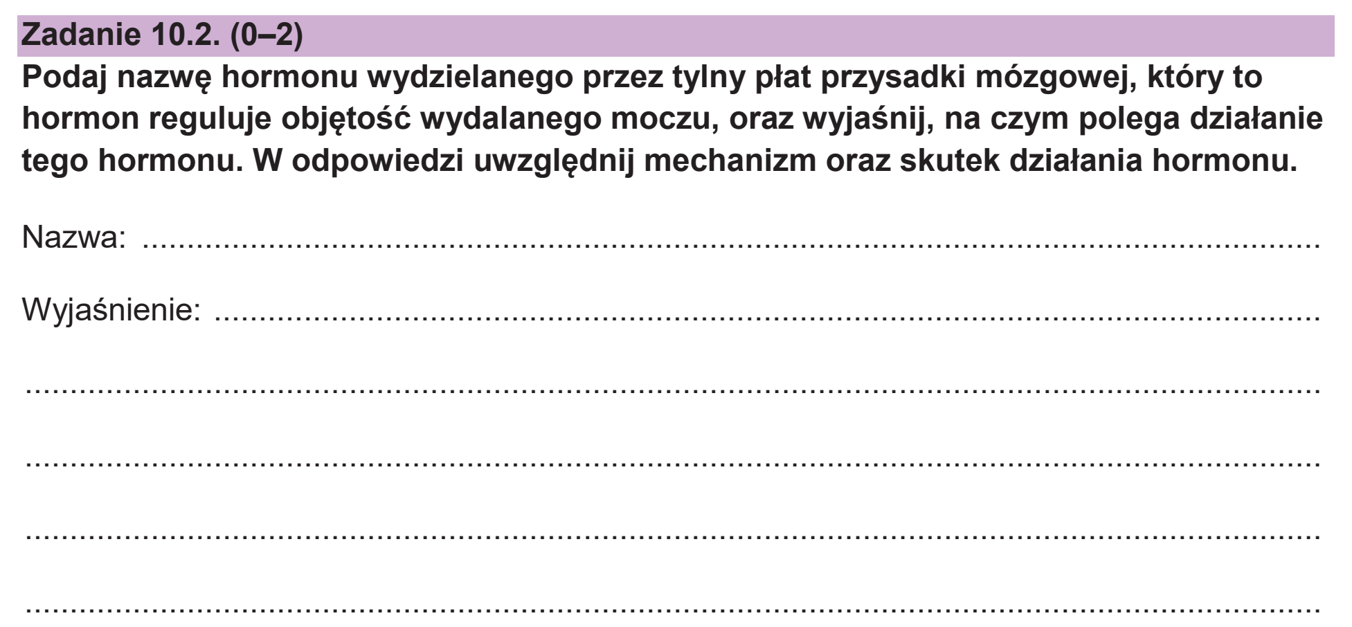 Matura dodatkowa, czerwiec 2026, zadanie 10.2