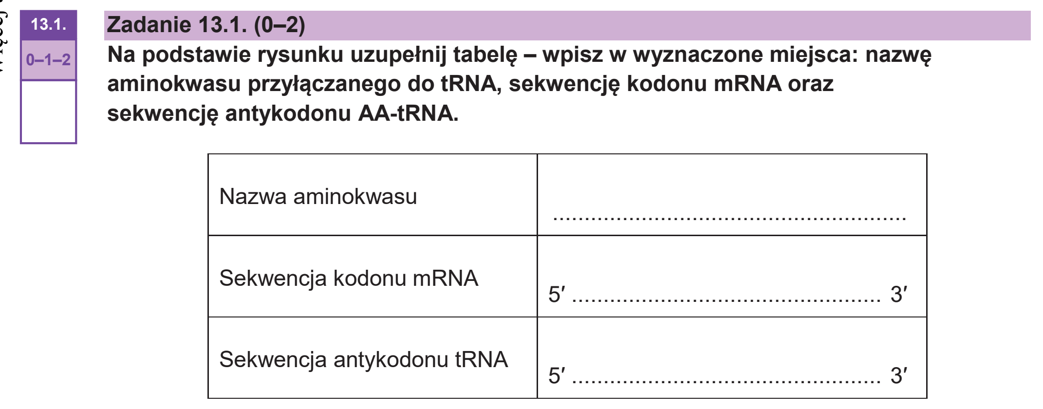 Matura dodatkowa, czerwiec 2026, zadanie 13.1
