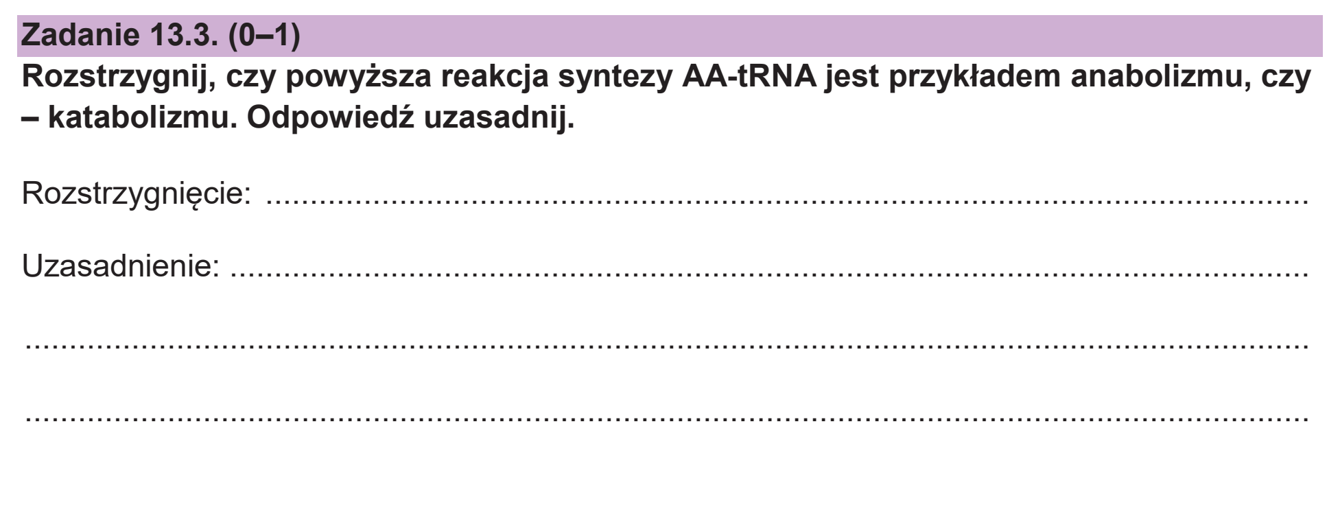 Matura dodatkowa, czerwiec 2026, zadanie 13.3
