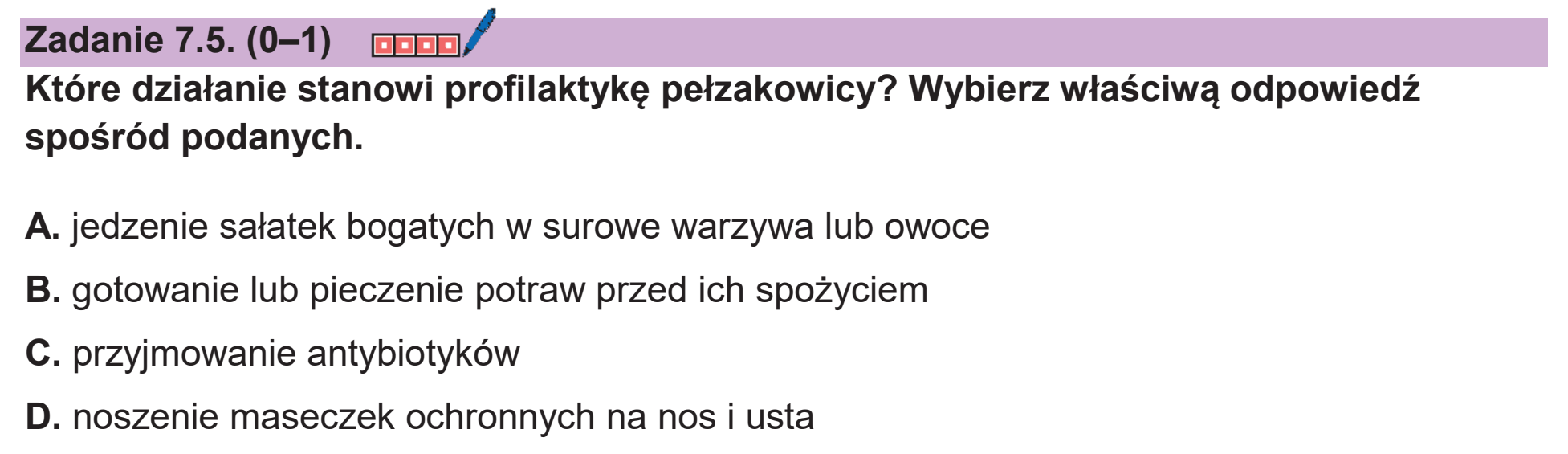 Matura dodatkowa, czerwiec 2026, zadanie 7.5
