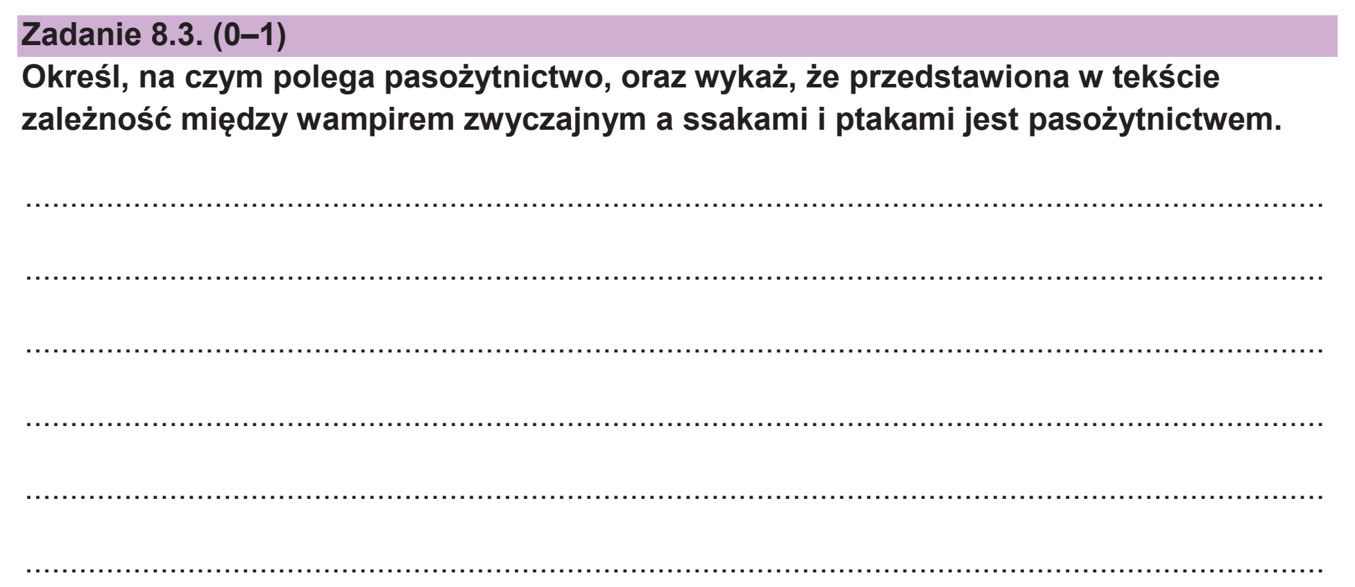 Matura dodatkowa, czerwiec 2026, zadanie 8.3