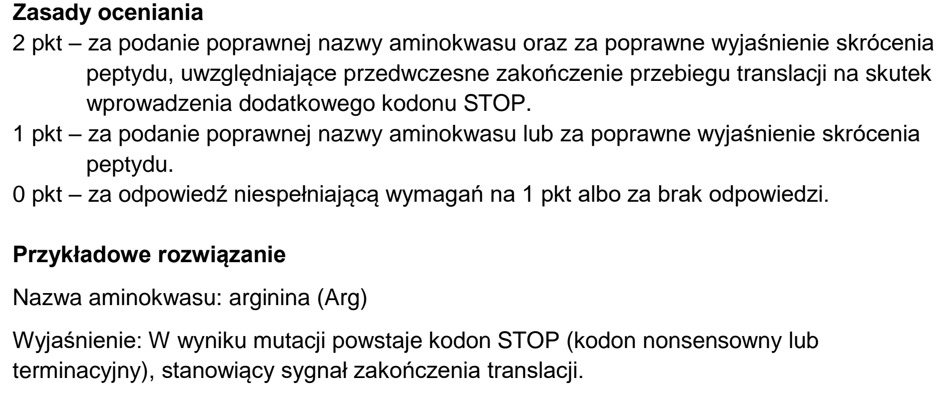 Matura próbna, grudzien 2022, odpowiedź do zadania 13.1