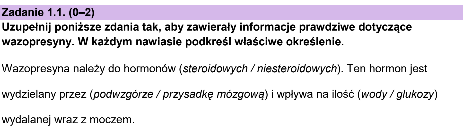 Matura próbna, grudzien 2024, zadanie 1.1