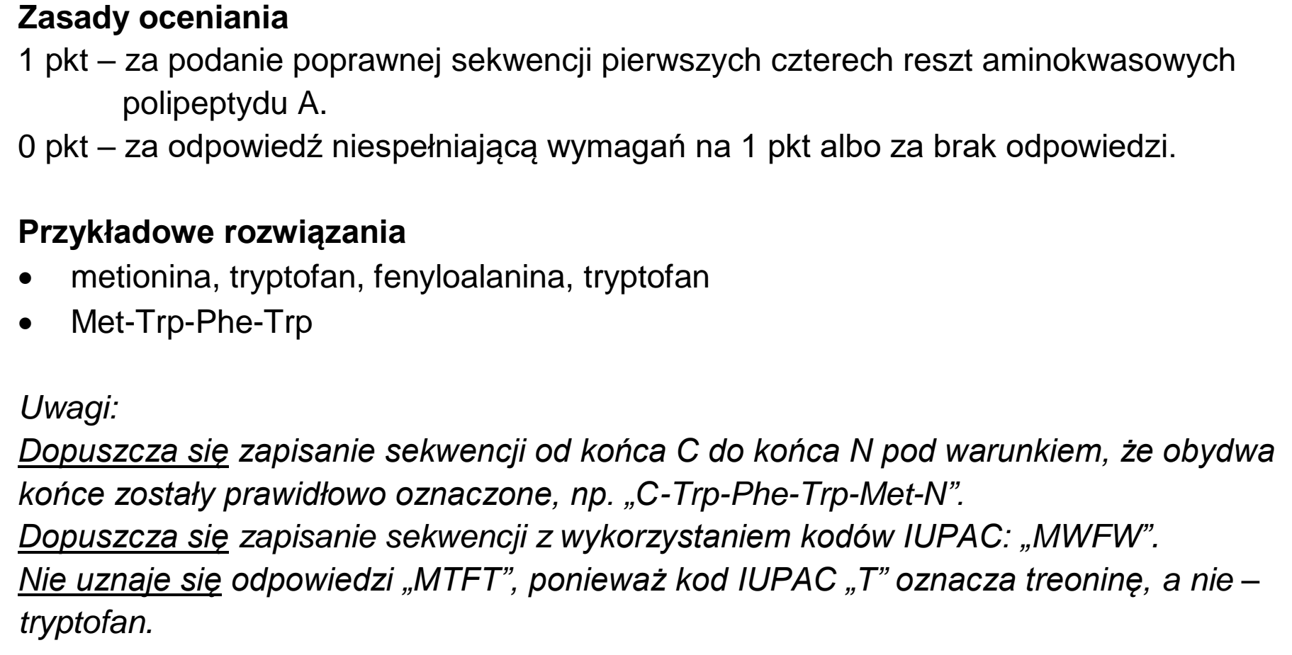 Matura, maj 2023, odpowiedź do zadania 14.1