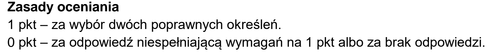 Matura, maj 2023, odpowiedź do zadania 2.2