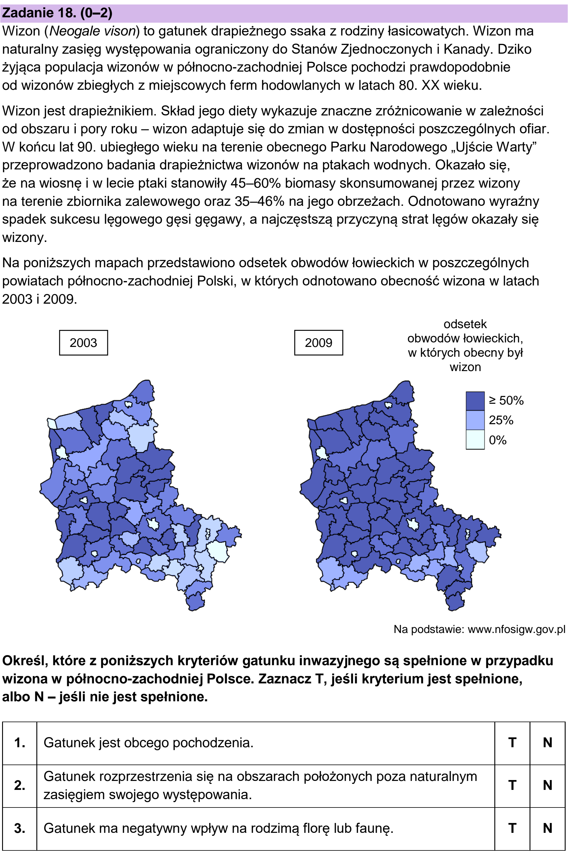 Matura, maj 2023, zadanie 18