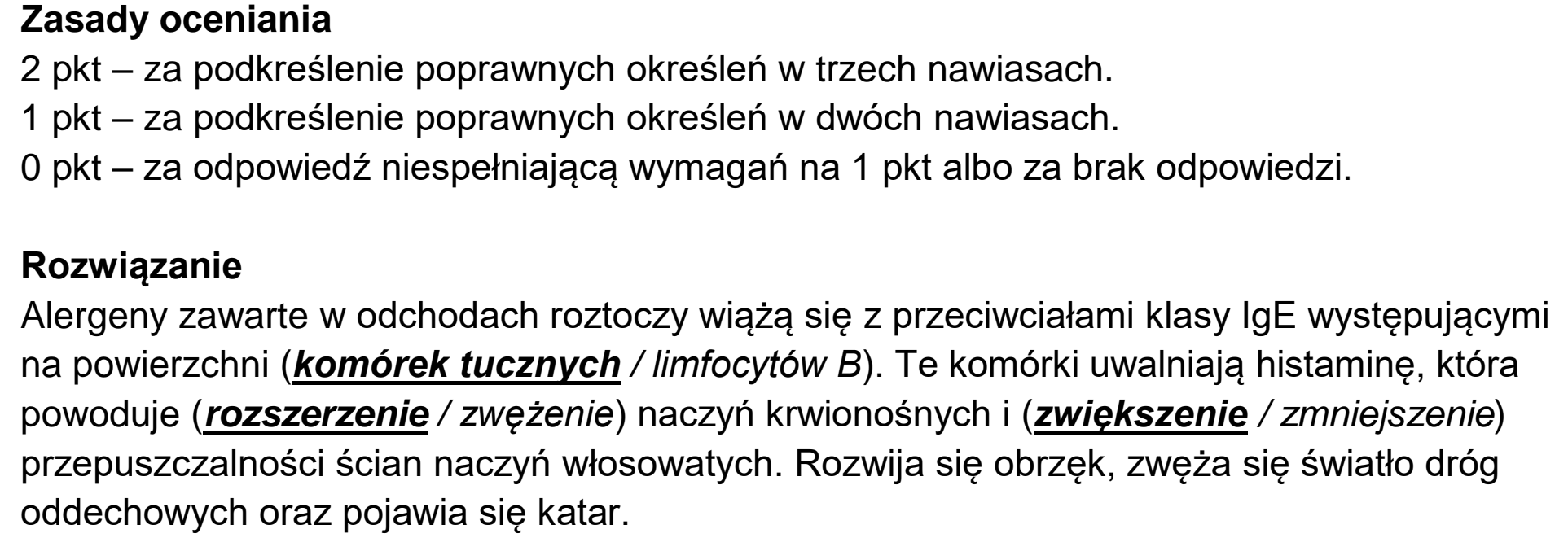 Matura, maj 2024, odpowiedź do zadania 14.2