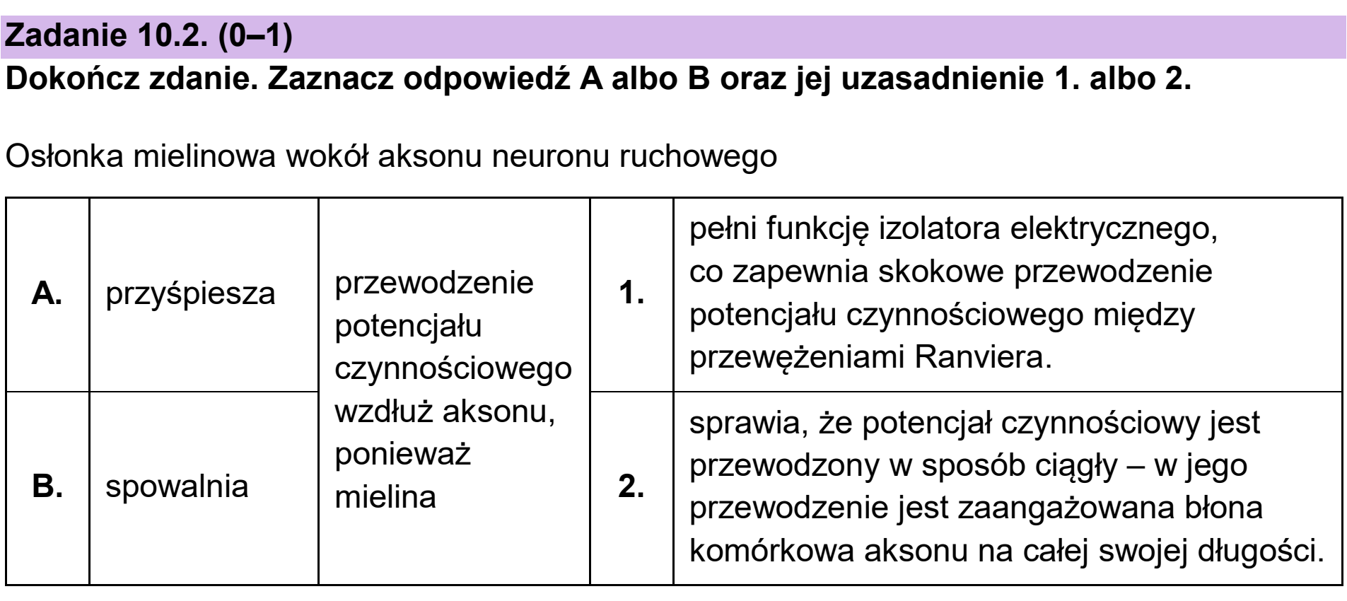 Matura, maj 2025, zadanie 10.2