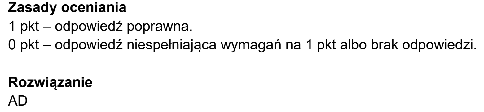 Matura, maj 2026, odpowiedź do zadania 10