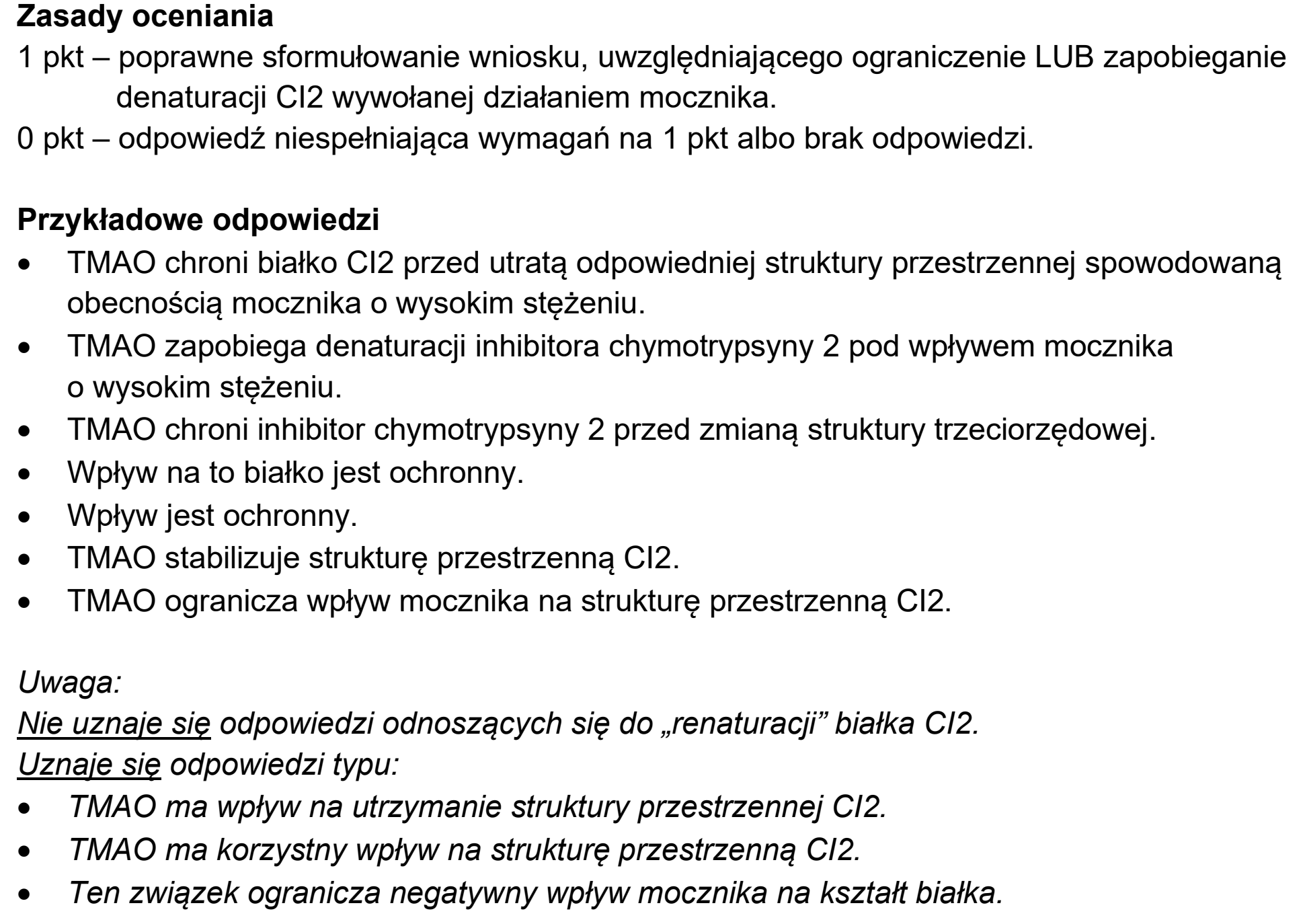 Matura, maj 2026, odpowiedź do zadania 12.2