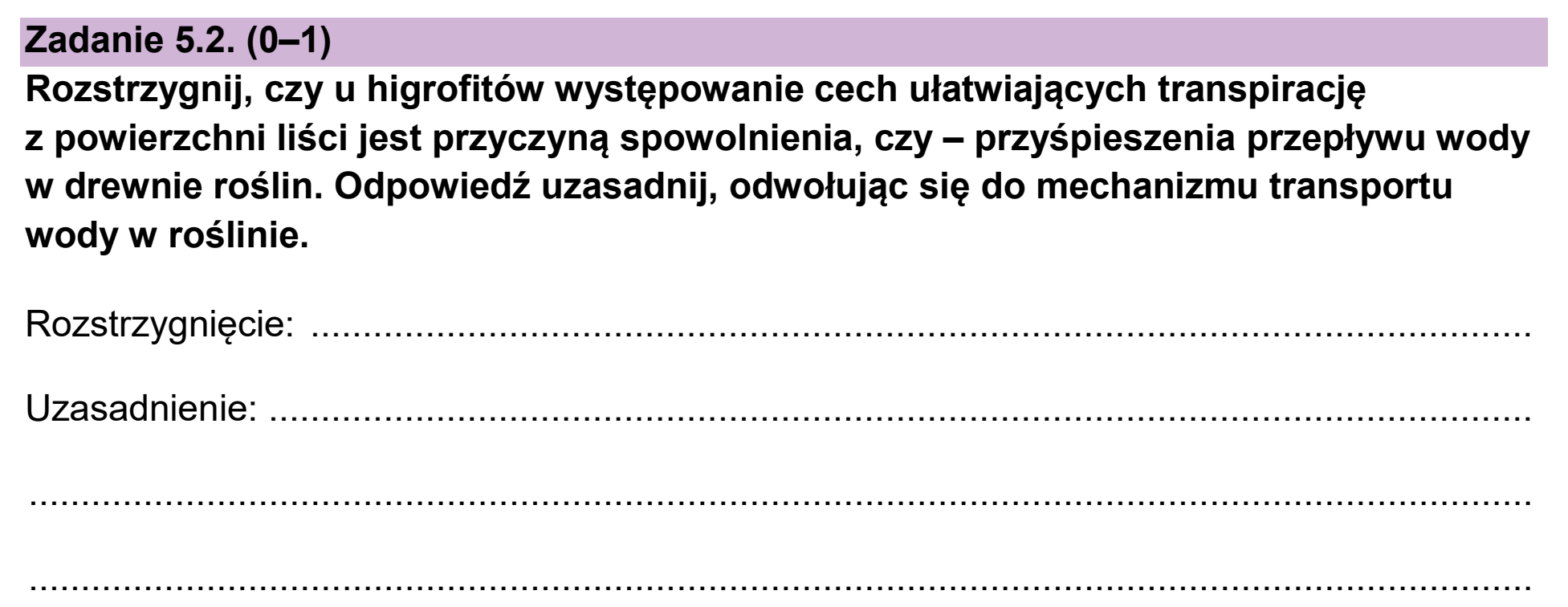 Matura, maj 2026, zadanie 5.2