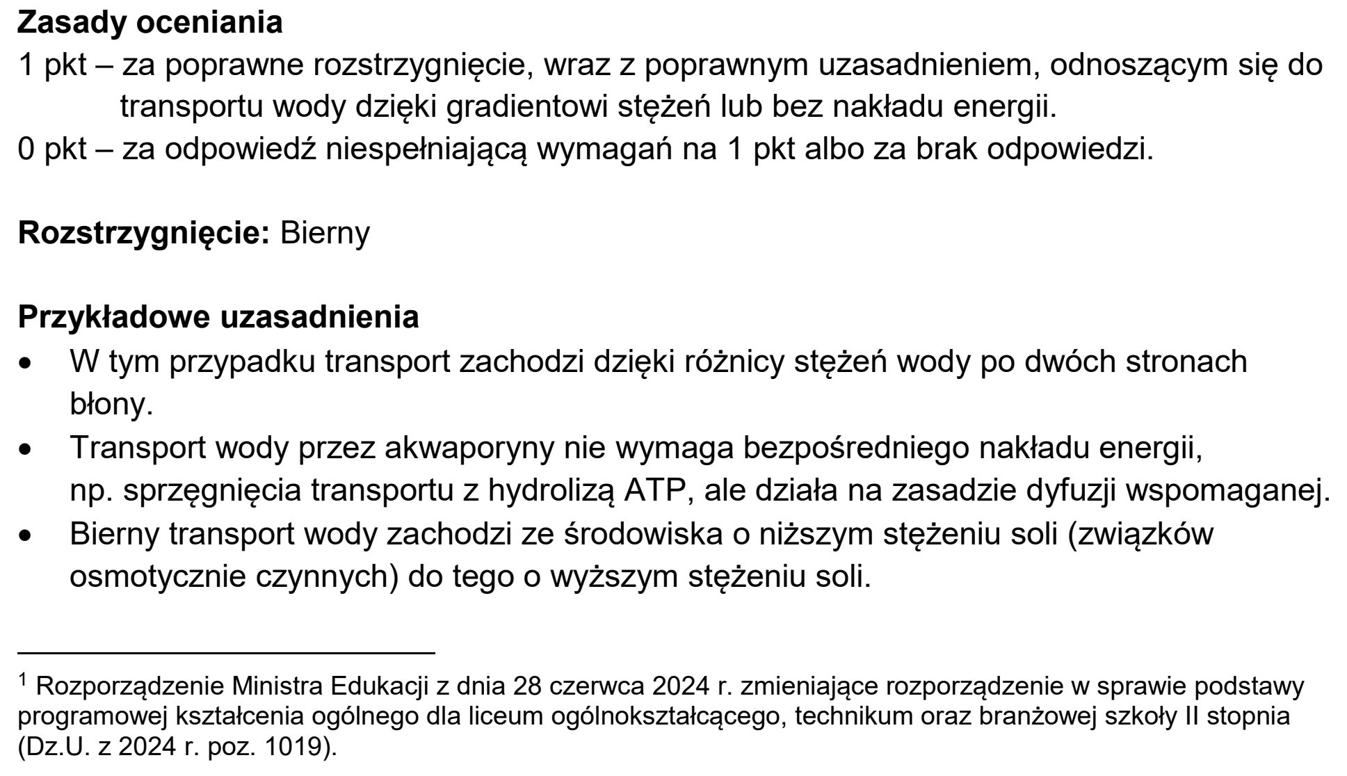 Matura próbna, styczen 2026, odpowiedź do zadania 1.2
