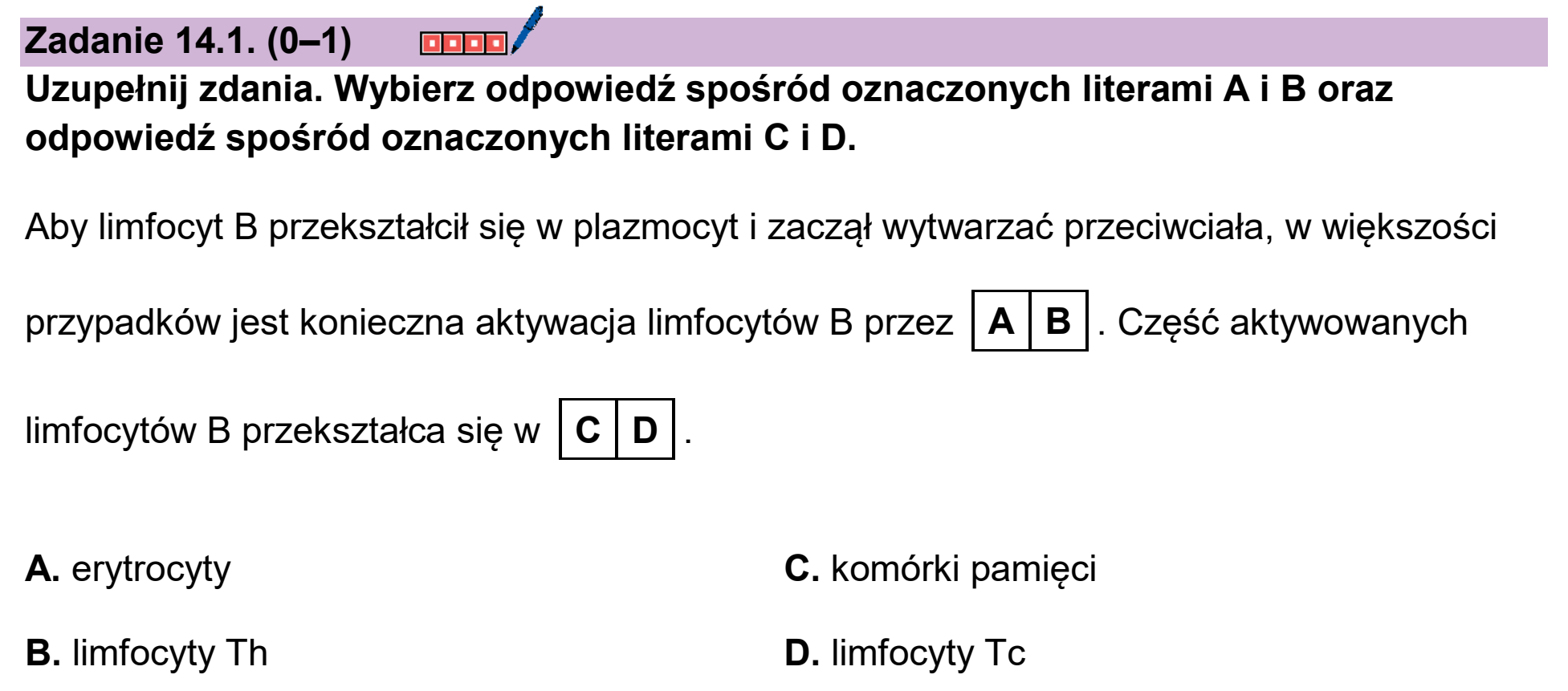 Matura próbna, styczen 2026, zadanie 14.1