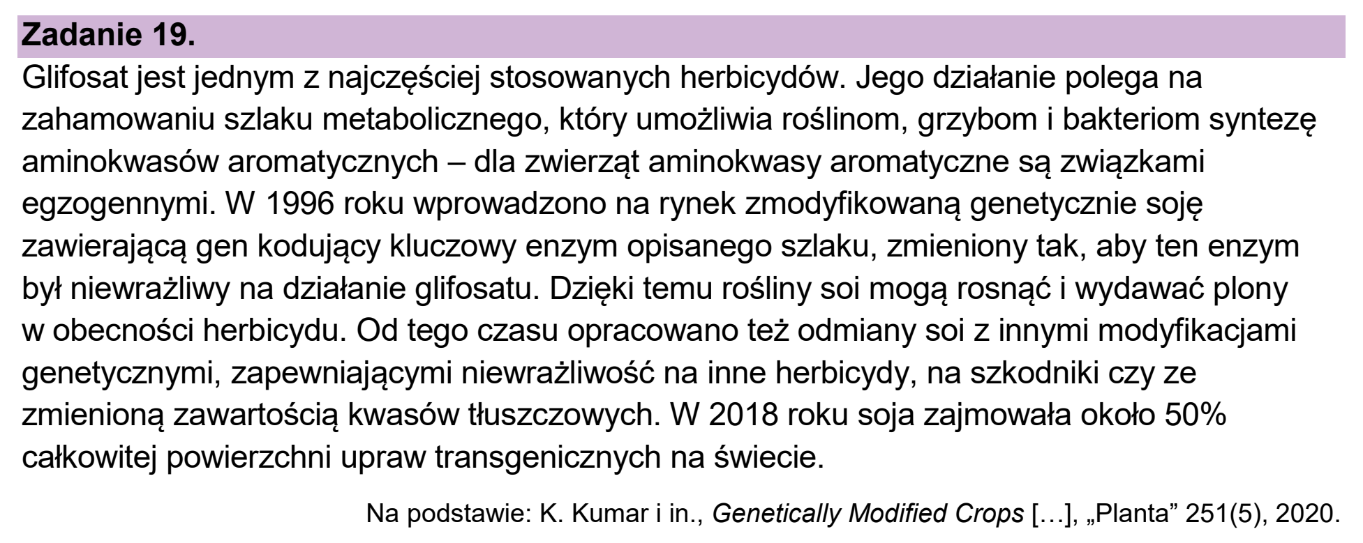 Matura próbna, styczen 2026, wstęp zadania 19