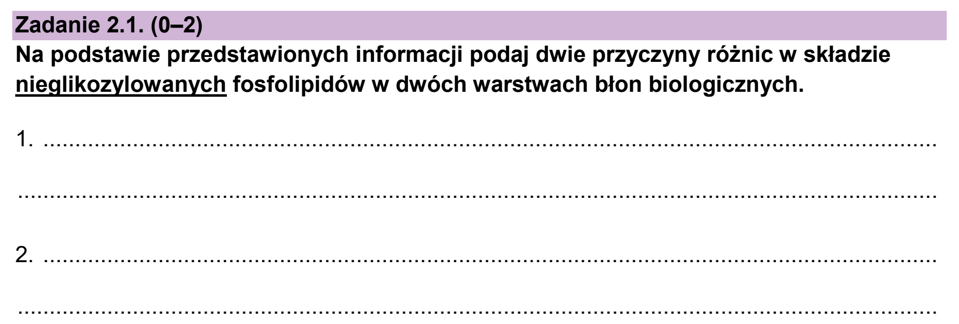Matura próbna, styczen 2026, zadanie 2.1