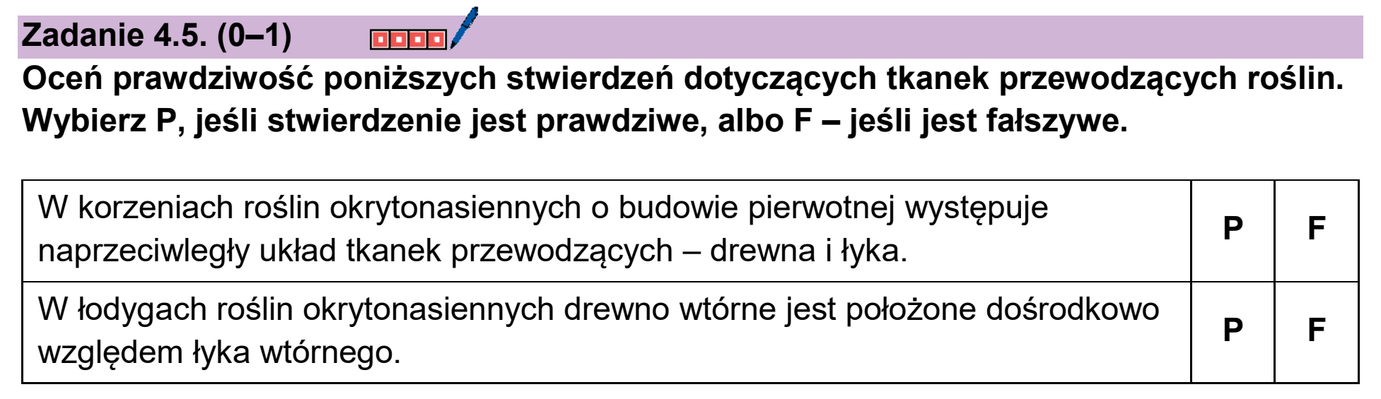 Matura próbna, styczen 2026, zadanie 4.5