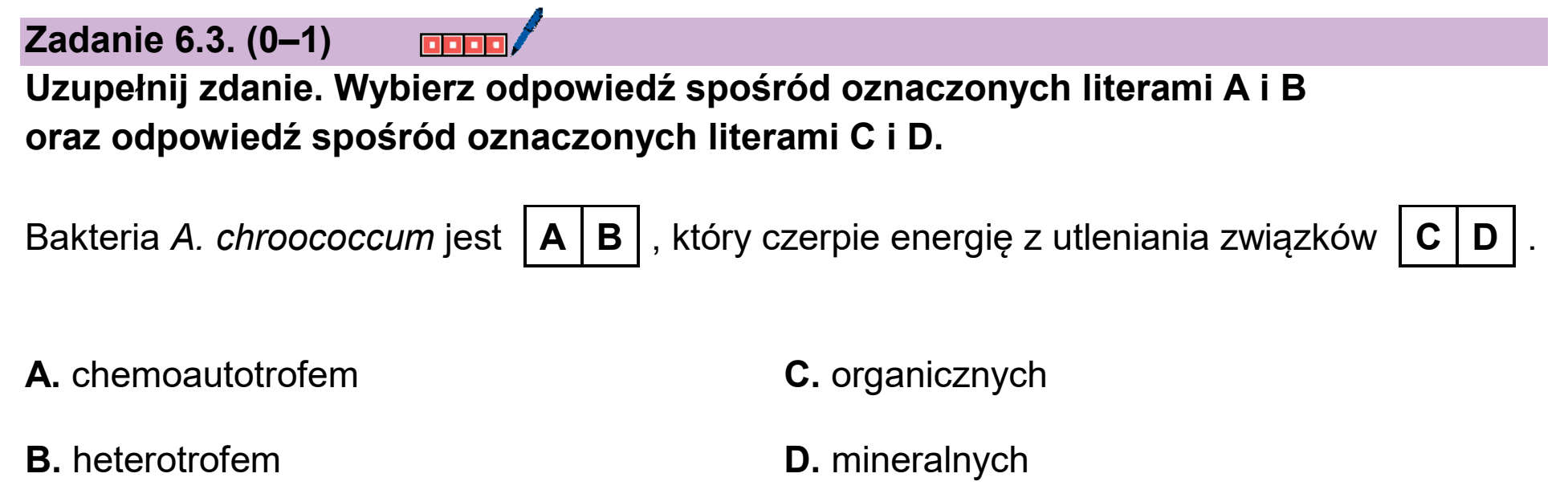 Matura próbna, styczen 2026, zadanie 6.3