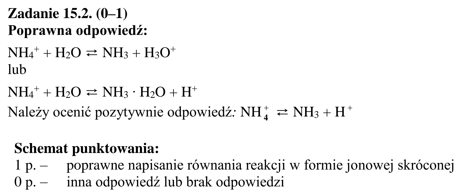 Matura dodatkowa, czerwiec 2015, odpowiedź do zadania 15.2