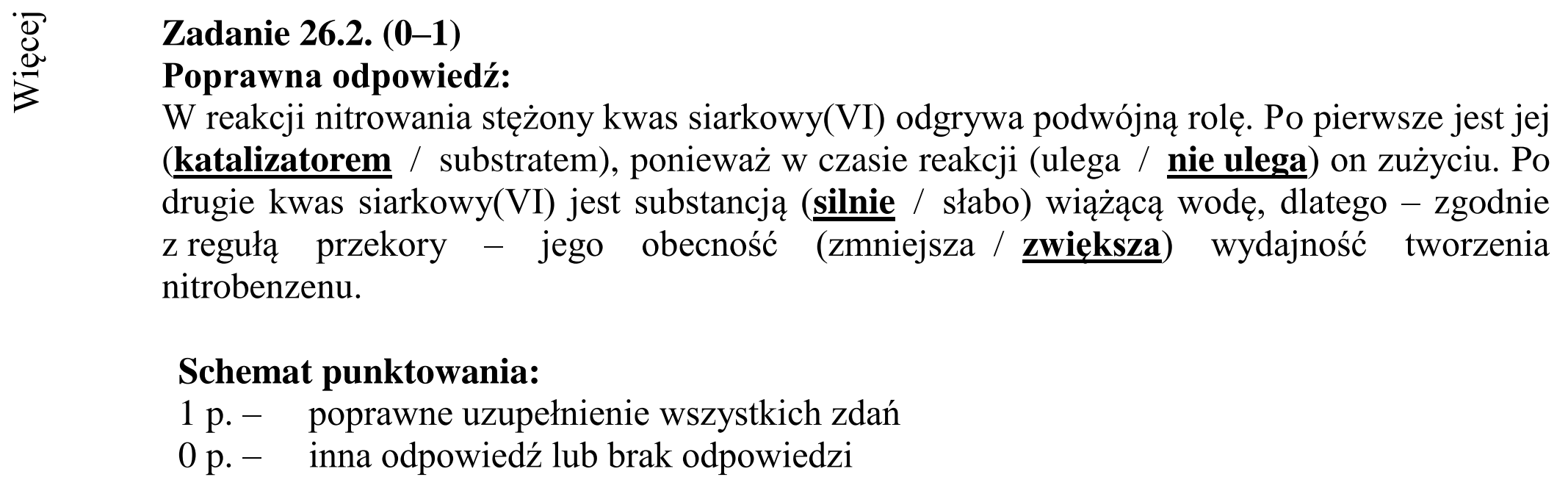 Matura dodatkowa, czerwiec 2015, odpowiedź do zadania 26.2