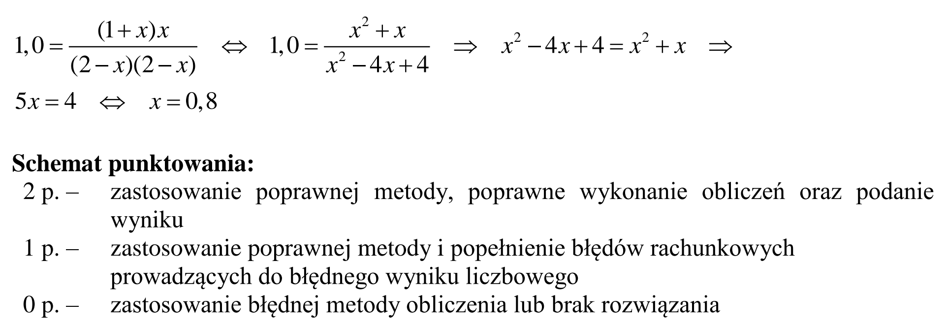 Matura dodatkowa, czerwiec 2015, odpowiedź do zadania 29, fragment 2