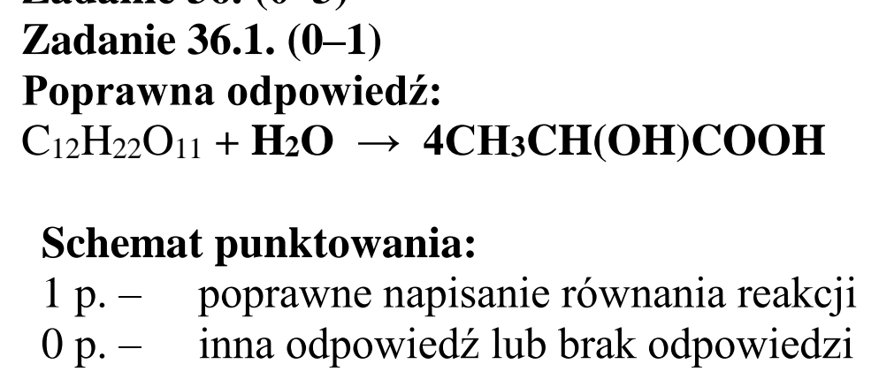 Matura dodatkowa, czerwiec 2015, odpowiedź do zadania 36.1