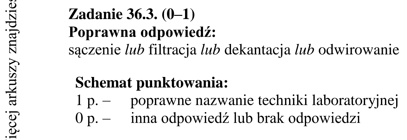 Matura dodatkowa, czerwiec 2015, odpowiedź do zadania 36.3