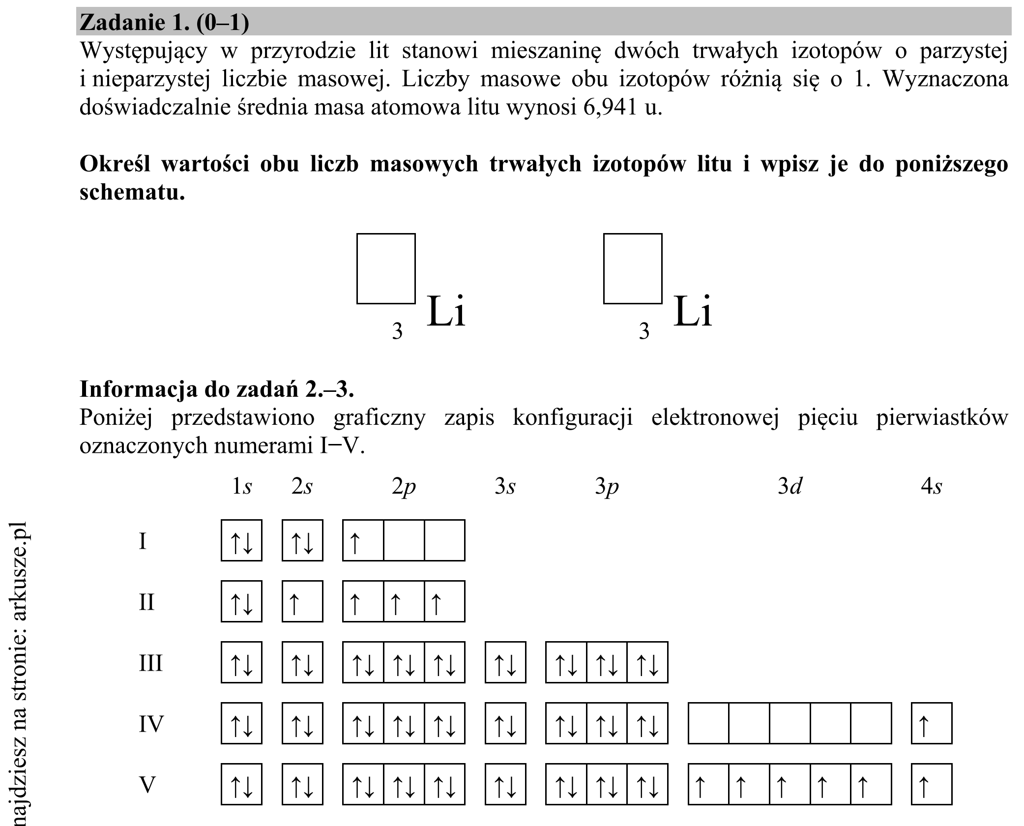 Matura dodatkowa, czerwiec 2015, zadanie 1