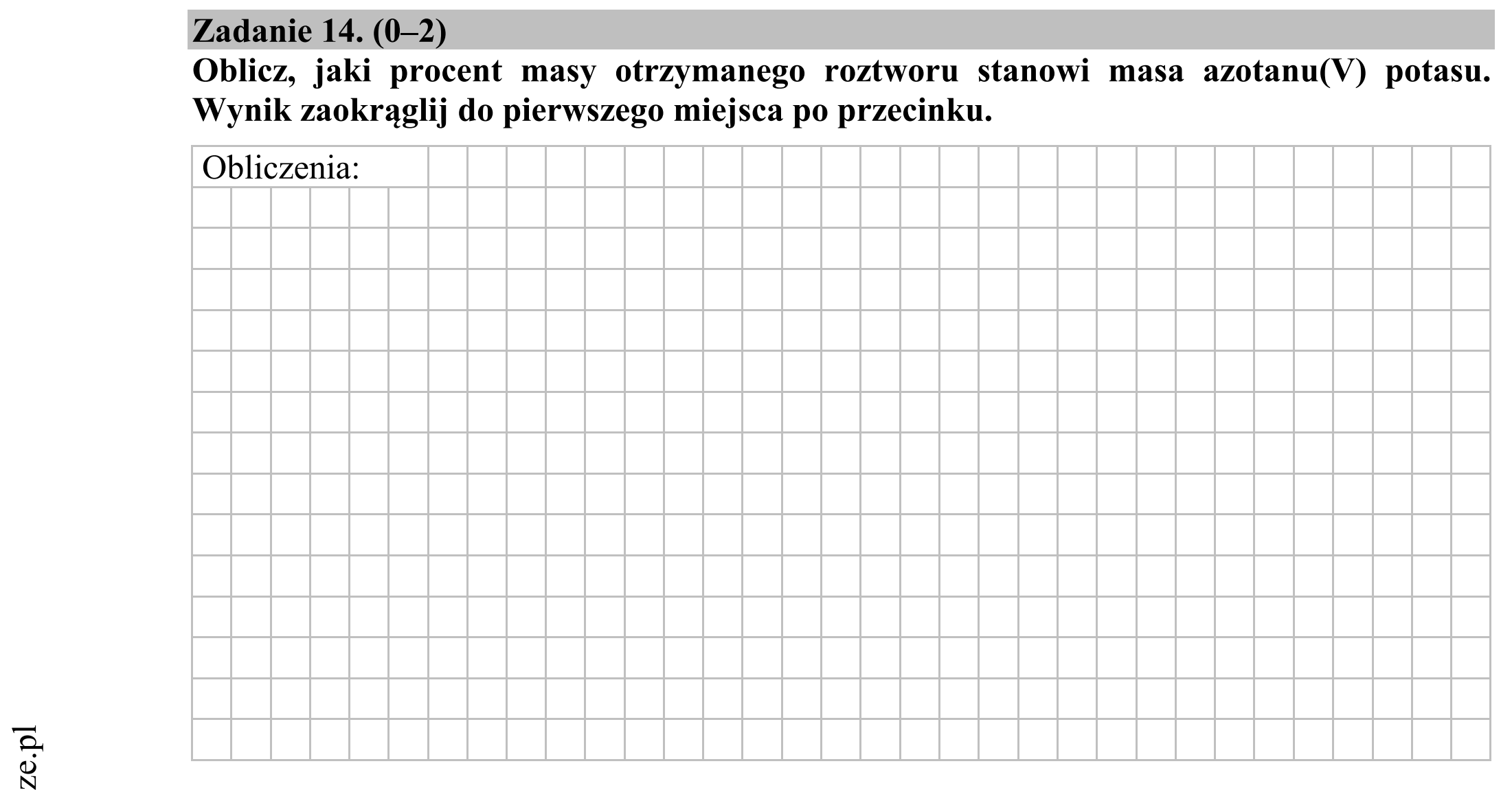 Matura dodatkowa, czerwiec 2015, zadanie 14