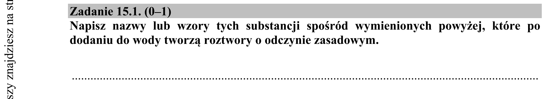 Matura dodatkowa, czerwiec 2015, zadanie 15.1
