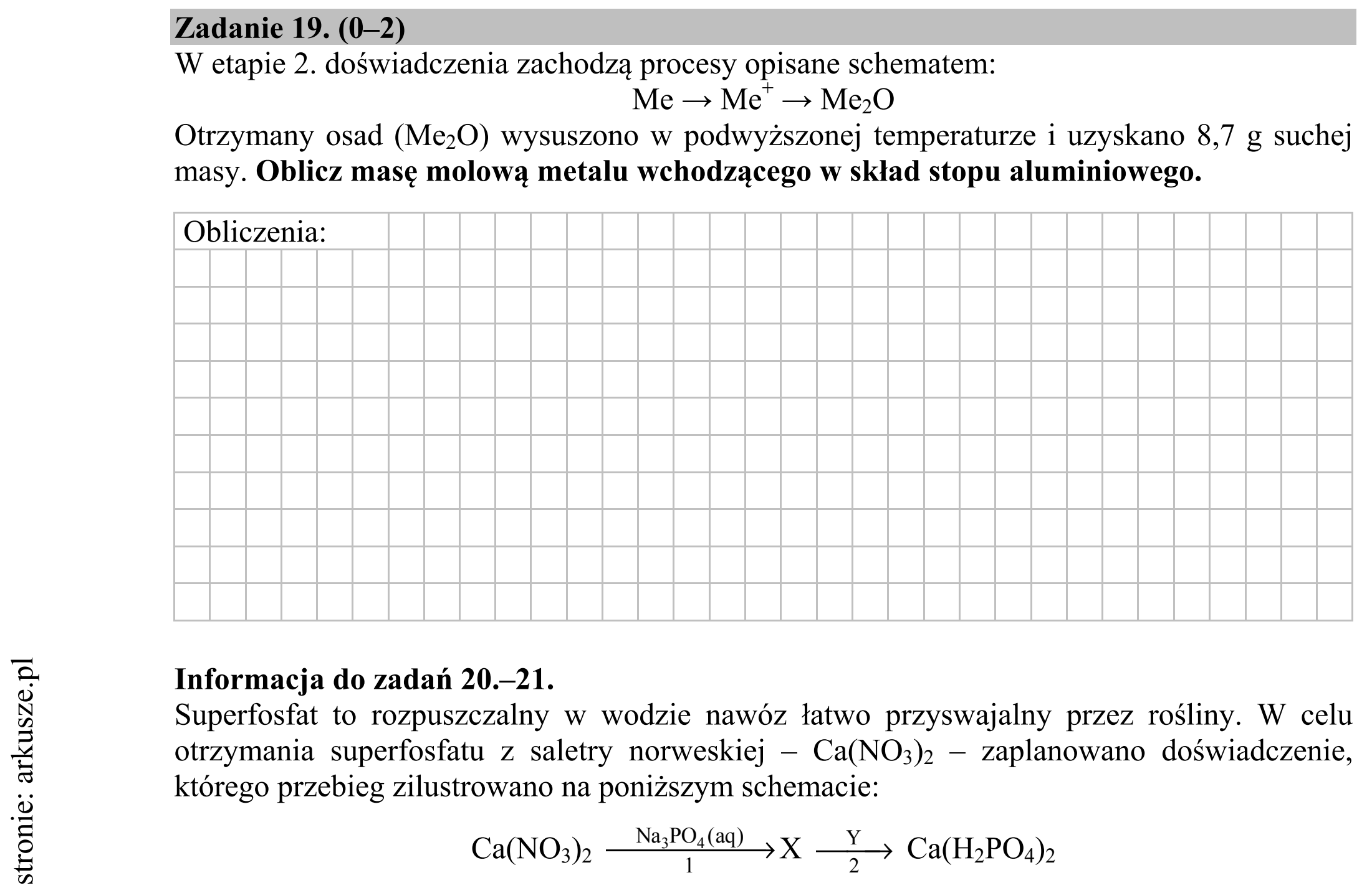 Matura dodatkowa, czerwiec 2015, zadanie 19
