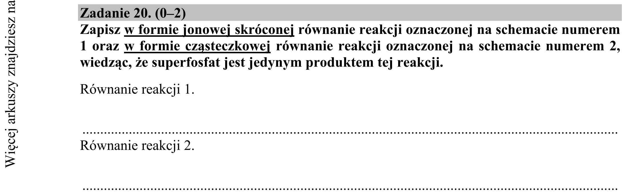 Matura dodatkowa, czerwiec 2015, zadanie 20